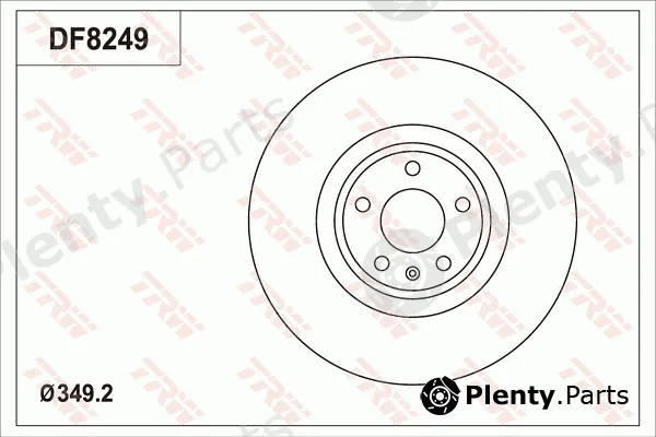 TRW DF8249S — Brake Disc