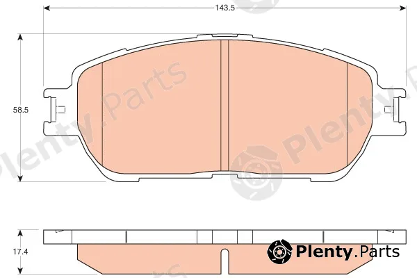 TRW GDB3612 — Brake Pad Set, disc brake