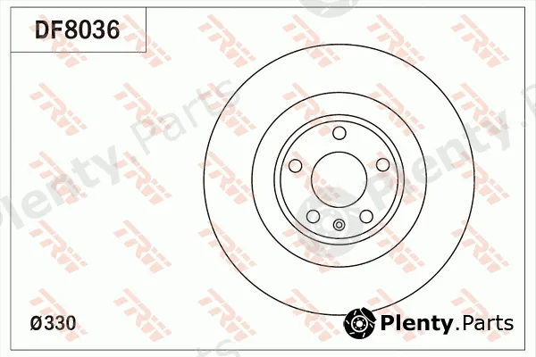 TRW DF8036 — Brake Disc