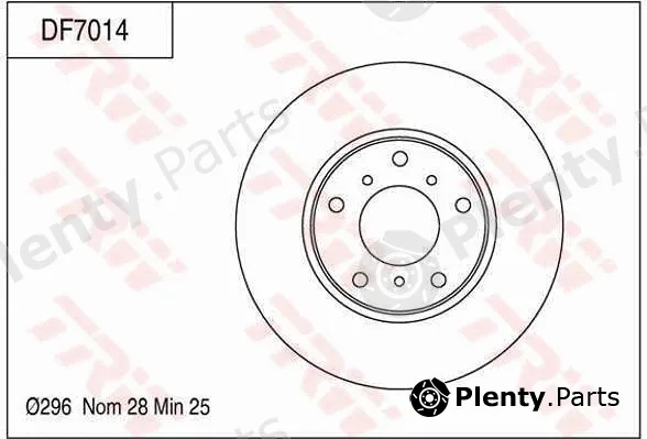 TRW DF7014 — Brake Disc