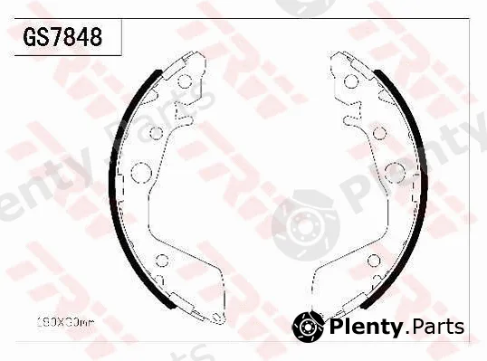 TRW GS7848 — Brake Shoe Set