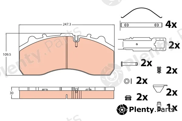 TRW GDB5067 — Brake Pad Set, disc brake