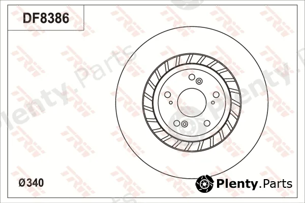 TRW DF8386S — Brake Disc