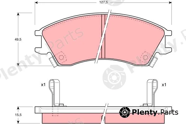 TRW GDB992AT — Brake Pad Set, disc brake ATEC