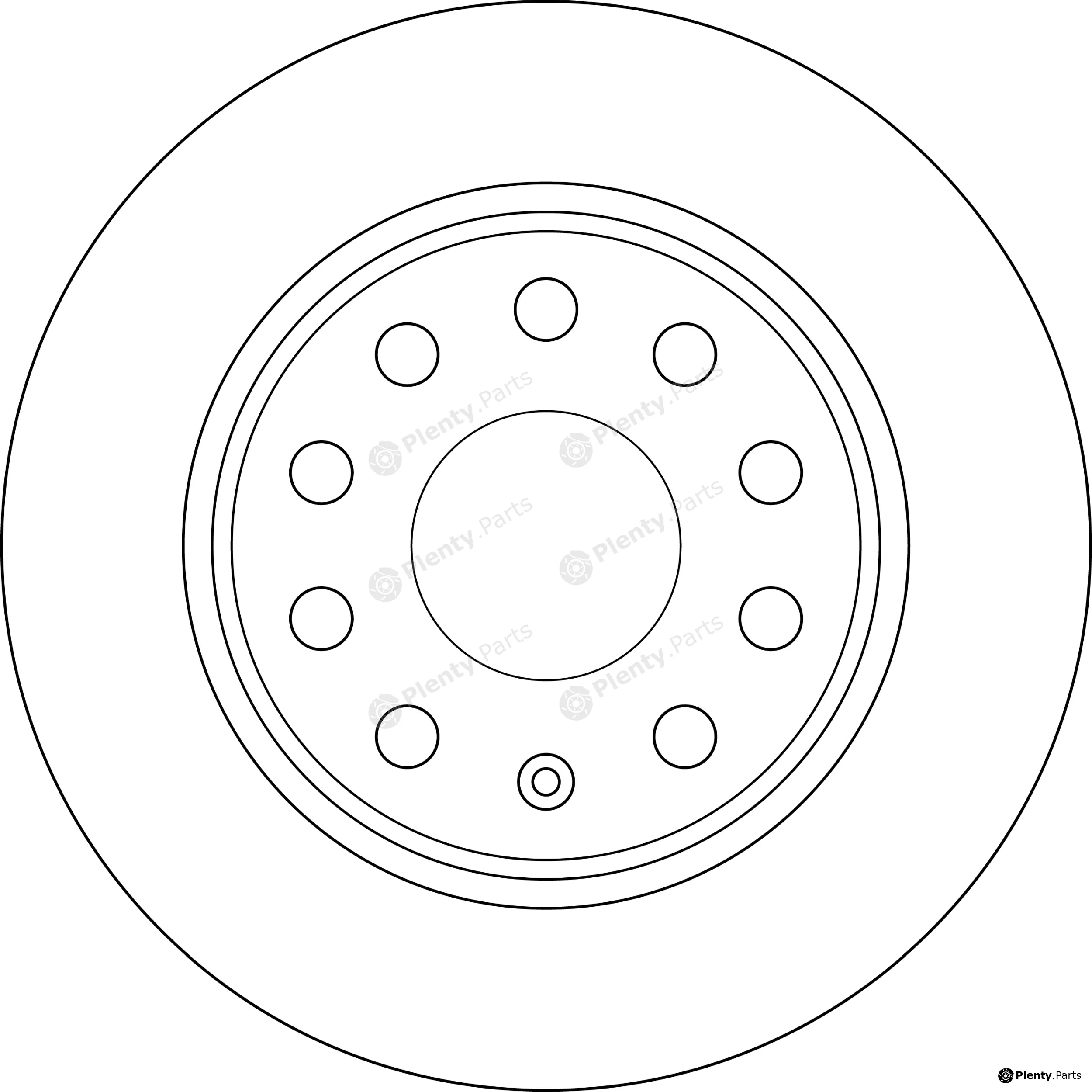 TRW DF8629S — Brake Disc