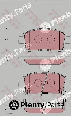 TRW GDB7075 — Brake Pad Set, disc brake