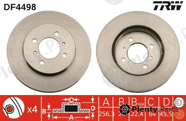 TRW DF4498 — Brake Disc