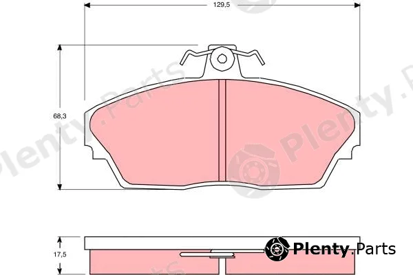 TRW GDB3148 — Brake Pad Set, disc brake
