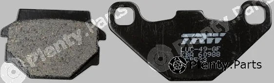 TRW MCB523 — Brake Pad Set, disc brake Organic Allround