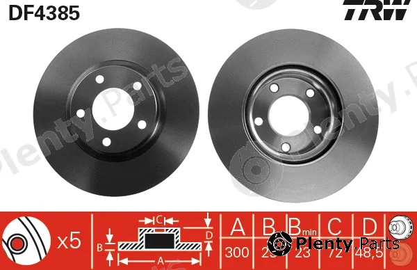TRW DF4385 — Brake Disc
