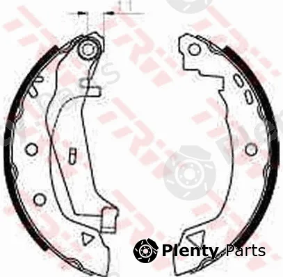 TRW GS8240 — Brake Shoe Set