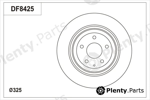 TRW DF8425S — Brake Disc