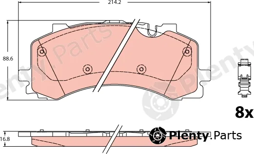 TRW GDB2235 — Brake Pad Set, disc brake