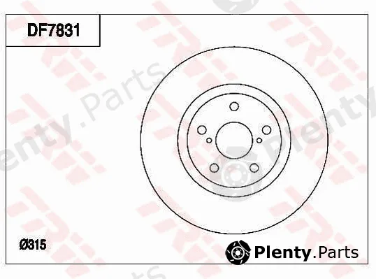 TRW DF7831 — Brake Disc