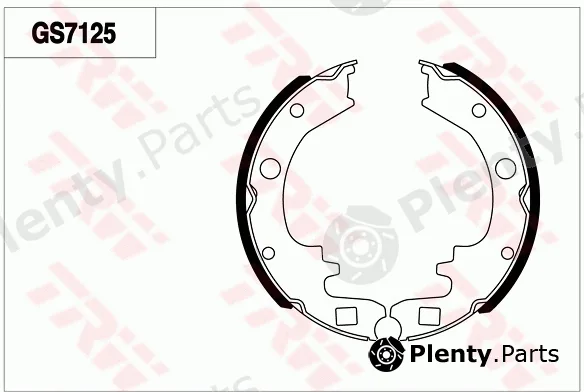 TRW GS7125 — Brake Shoe Set
