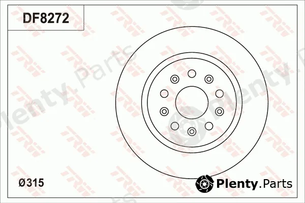 TRW DF8272S — Brake Disc