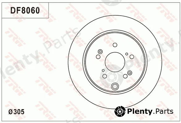 TRW DF8060 — Brake Disc