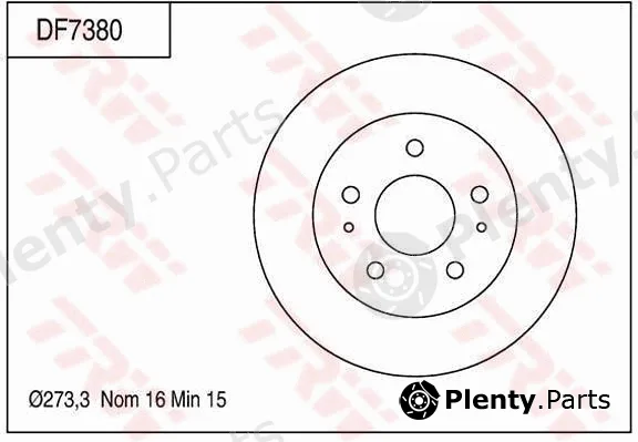 TRW DF7380 — Brake Disc