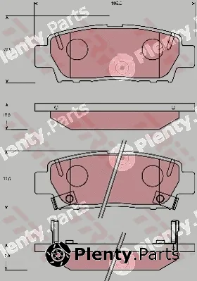 TRW GDB7055 — Brake Pad Set, disc brake