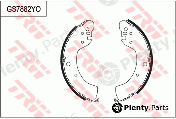 TRW GS7882 — Brake Shoe Set