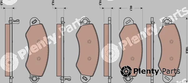 TRW GDB1744 — Brake Pad Set, disc brake