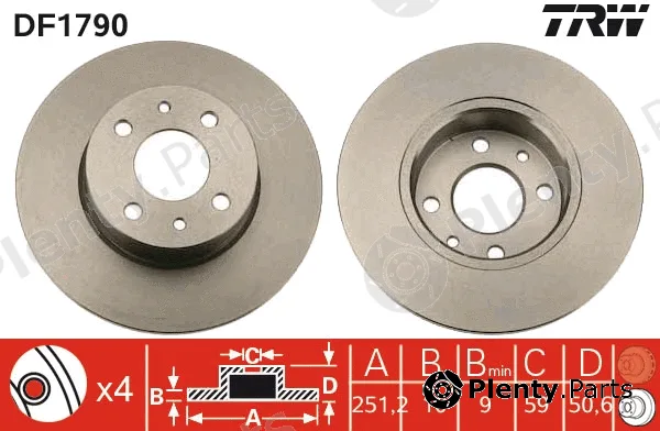 TRW DF1790 — Brake Disc