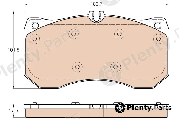 TRW GDB1996 — Brake Pad Set, disc brake COTEC