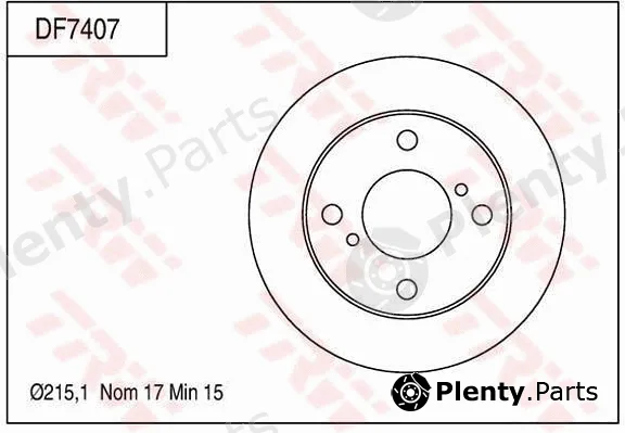 TRW DF7407 — Brake Disc
