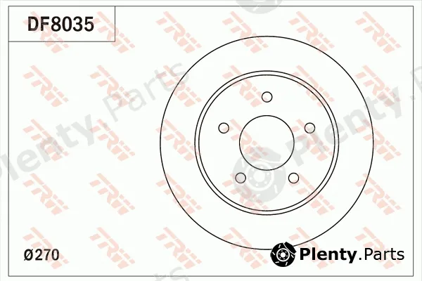 TRW DF8035 — Brake Disc