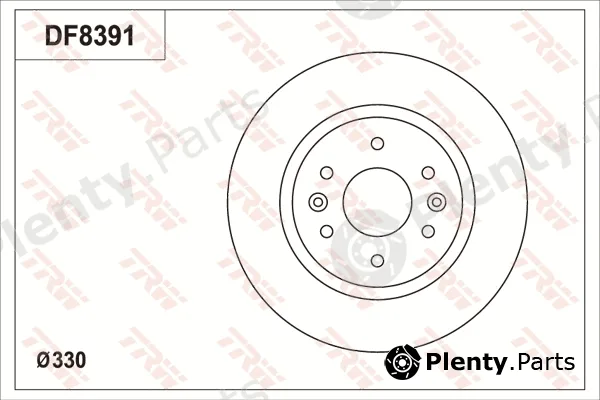 TRW DF8391S — Brake Disc