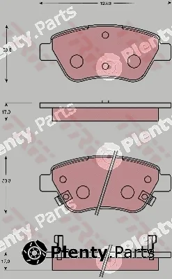 TRW GDB7683 — Brake Pad Set, disc brake