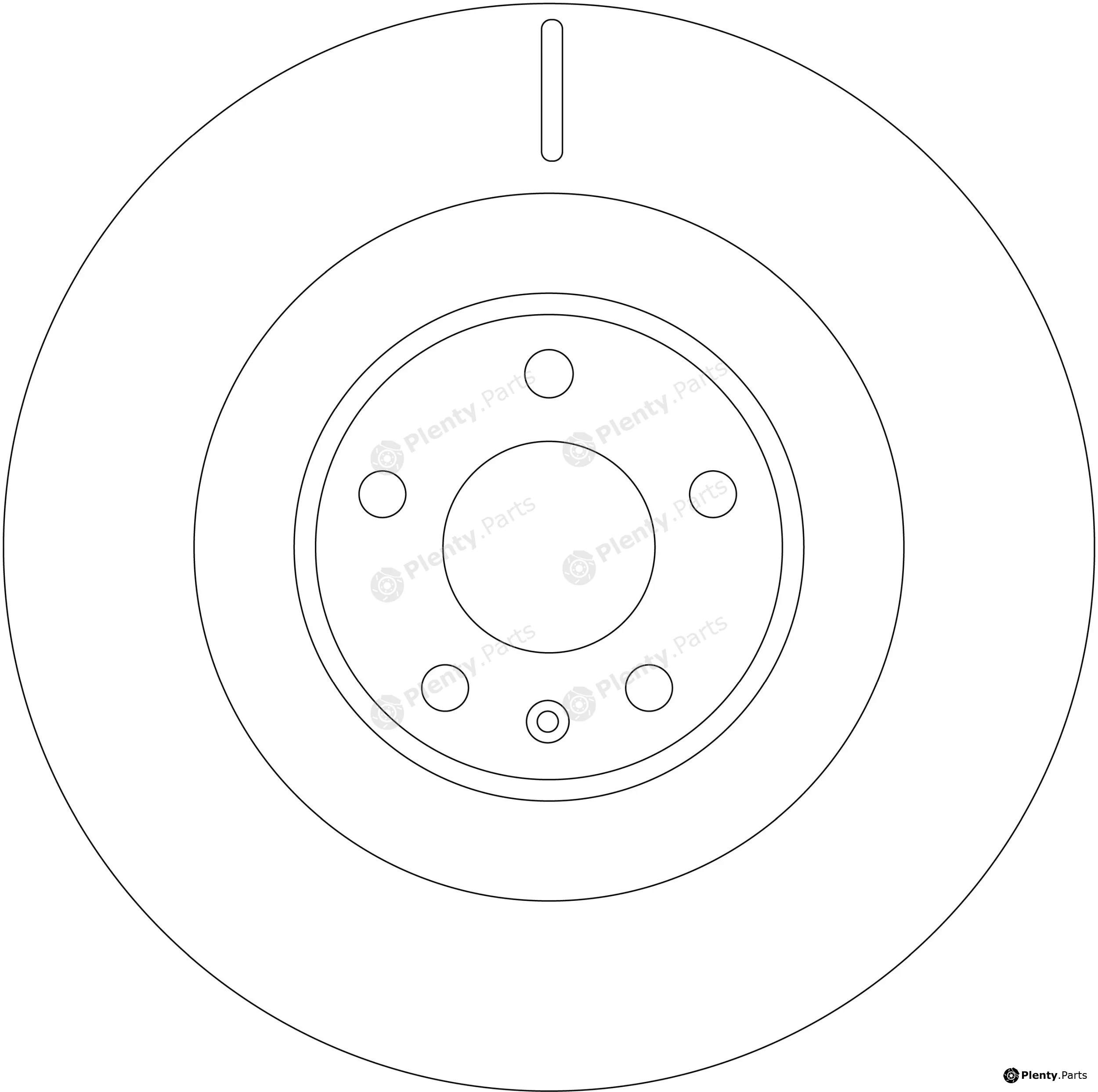 TRW DF8610S — Brake Disc