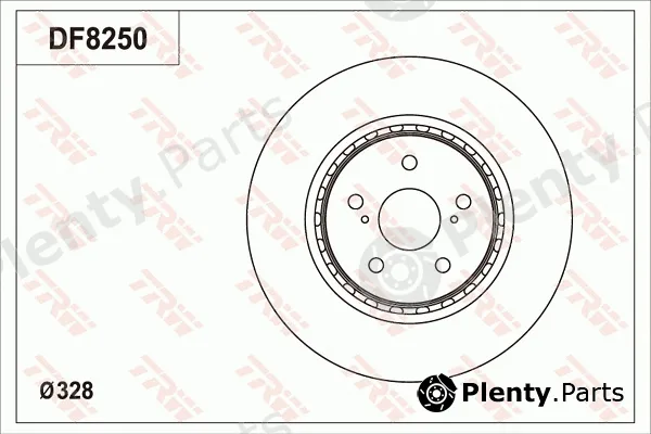 TRW DF8250S — Brake Disc