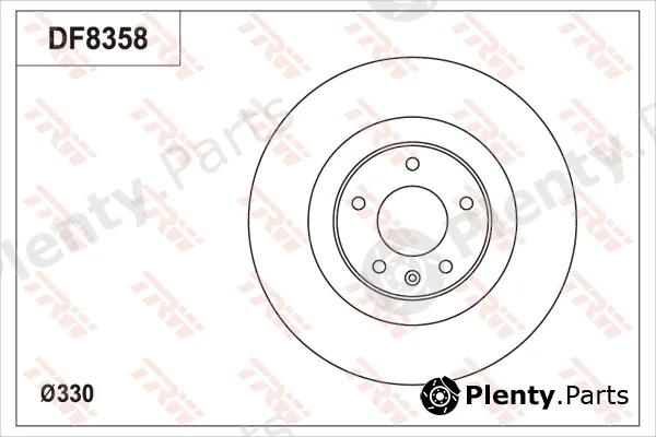 TRW DF8358S — Brake Disc