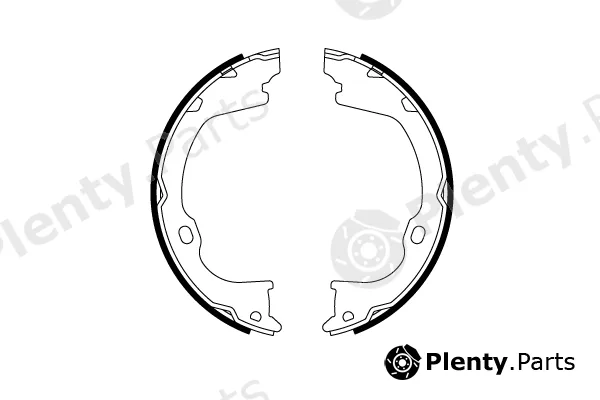 TRW GS8819 — Brake Shoe Set, parking brake