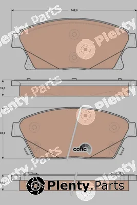 TRW GDB1847 — Brake Pad Set, disc brake COTEC