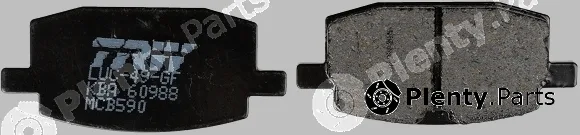 TRW MCB590 — Brake Pad Set, disc brake Organic Allround