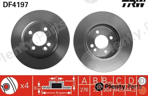 TRW DF4197 — Brake Disc