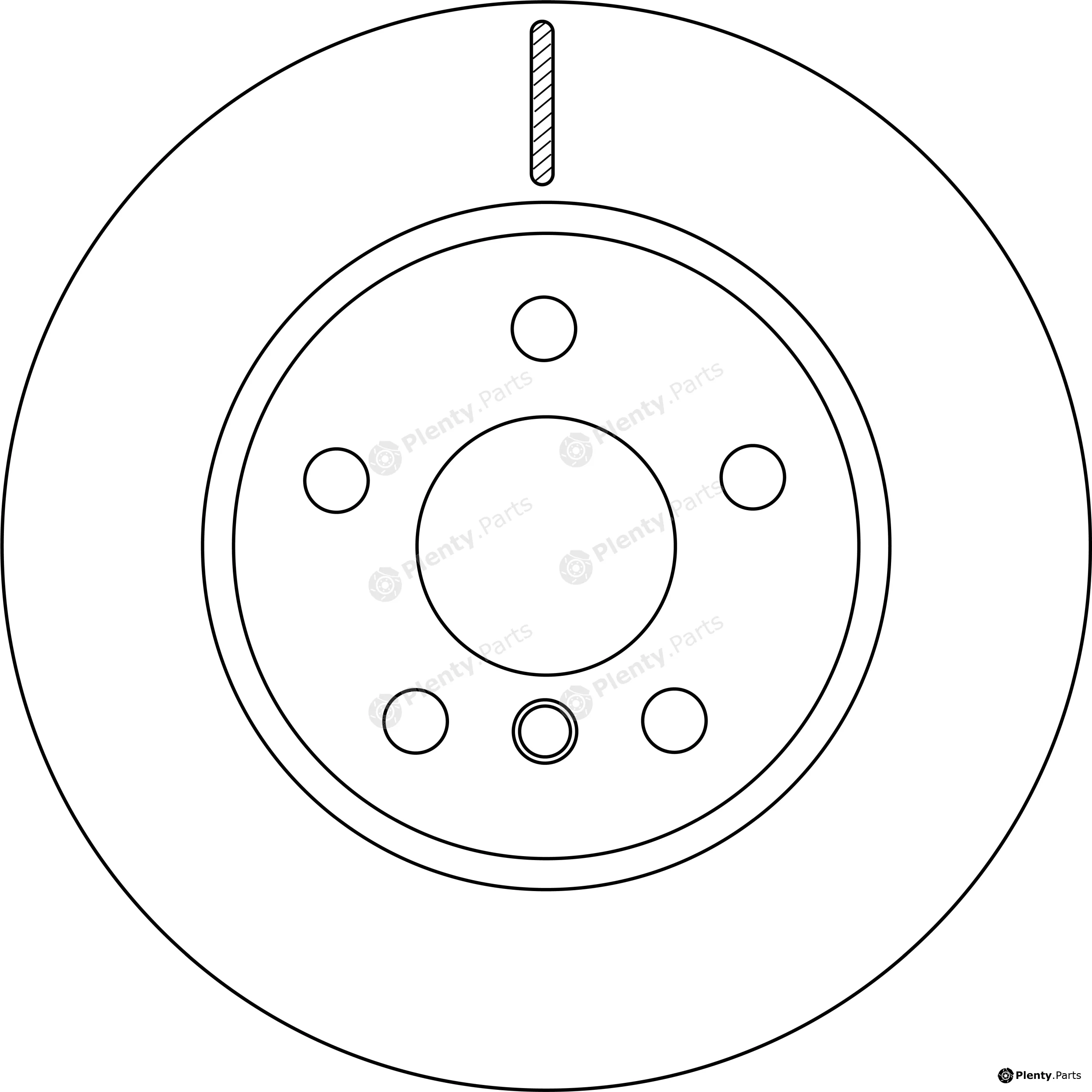 TRW DF6799SR — Brake Disc SPS