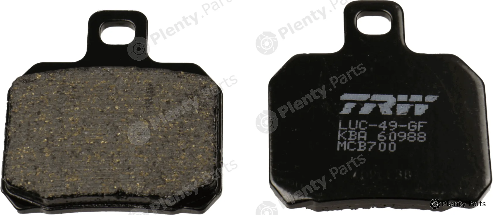 TRW MCB700 — Brake Pad Set, disc brake Organic Allround