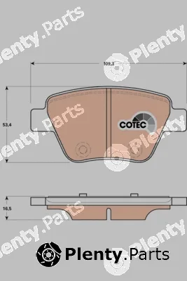 TRW GDB1841 — Brake Pad Set, disc brake COTEC