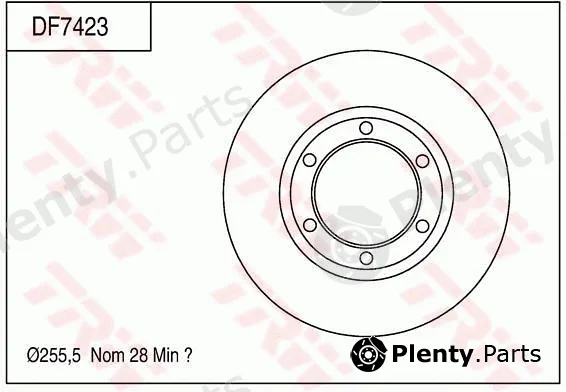 TRW DF7423 — Brake Disc