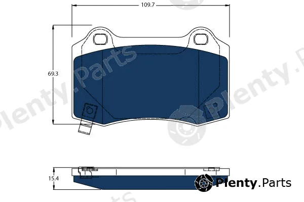 TRW GDB4171BTE — Brake Pad Set, disc brake ELECTRIC BLUE
