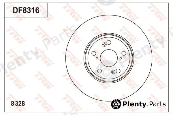 TRW DF8316S — Brake Disc