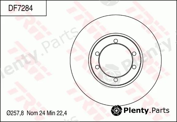 TRW DF7284 — Brake Disc