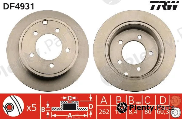 TRW DF4931 — Brake Disc