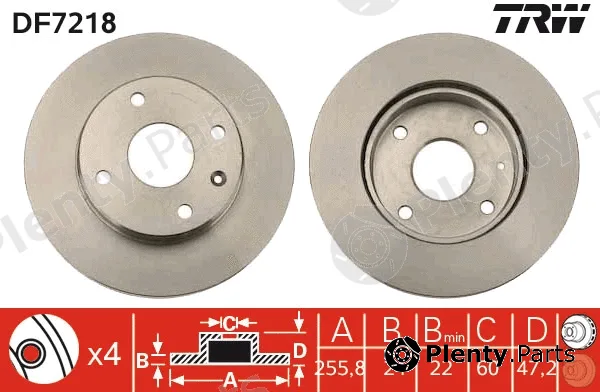 TRW DF7218 — Brake Disc
