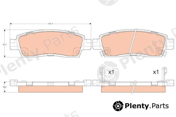 TRW GDB4455 — Brake Pad Set, disc brake