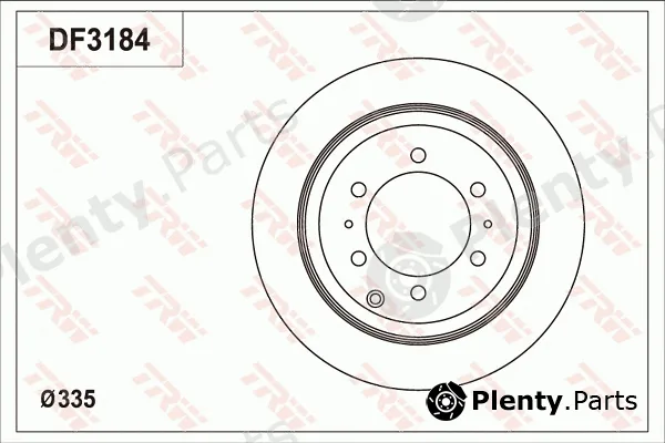 TRW DF3184 — Brake Disc
