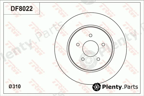 TRW DF8022 — Brake Disc